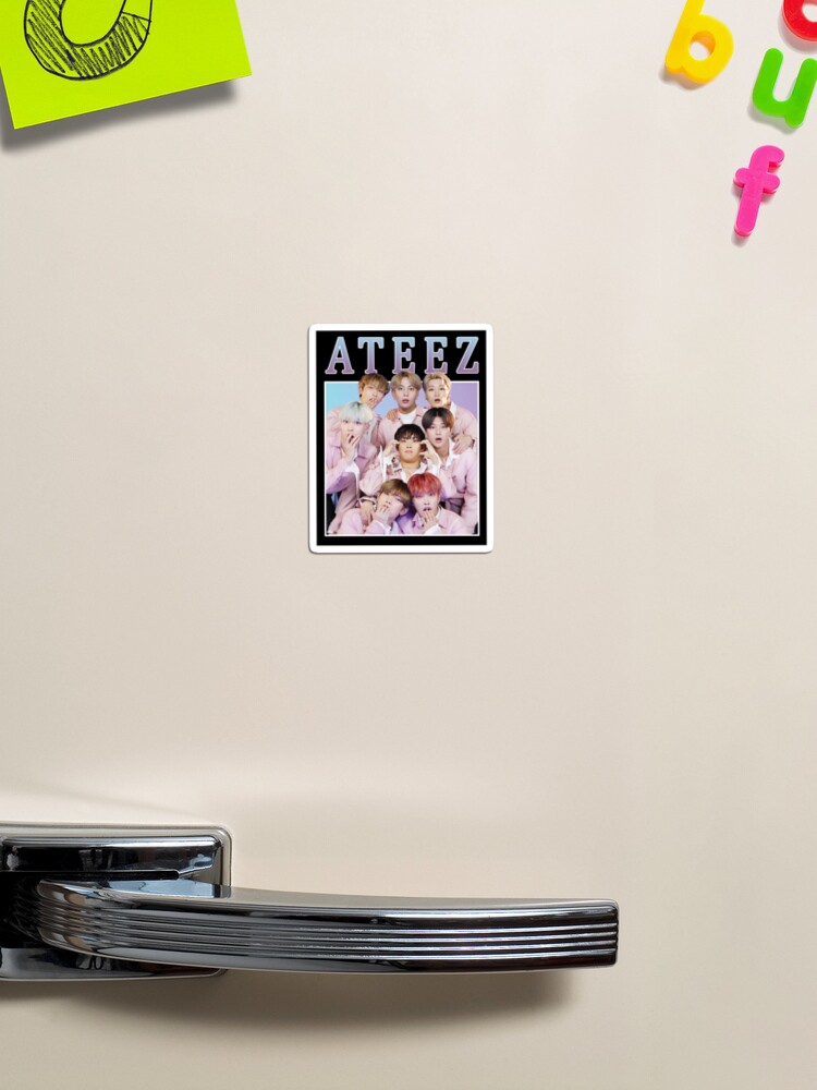 ATEEZ Cute Vintage Retro Kpop Band Style 90s | Poster