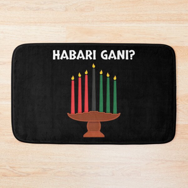 Item preview, Habari Gani Kinara Candles Kwanzaa print designed and sold by jakehughes2015.