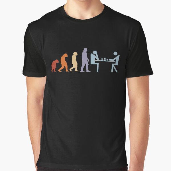 Chess chess game chess pieces evolution chess board Graphic T-Shirt