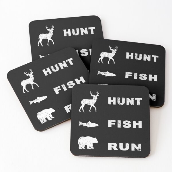 Item preview, Funny Hunting Fishing Hunt Fish Run Bear Gift designed and sold by Space Art.