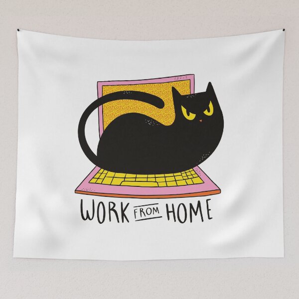 Item preview, Home Office Cat designed and sold by aliisik.