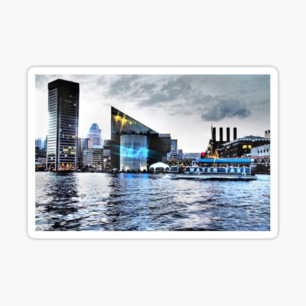 Item preview, Baltimore City  Maryland Inner Harbor Night Scene designed and sold by 31images.