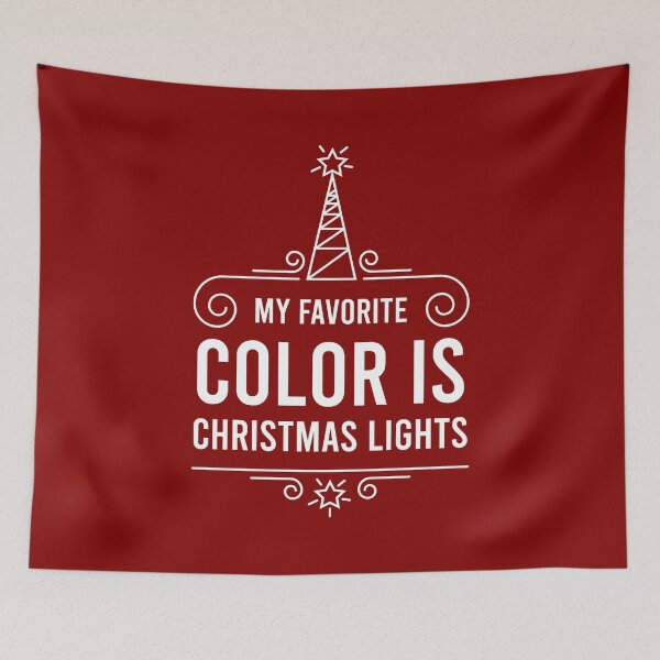 Artikelvorschau, Meine Lieblingsfarbe ist Weihnachtsbeleuchtung entworfen und verkauft von MJLdesigns.