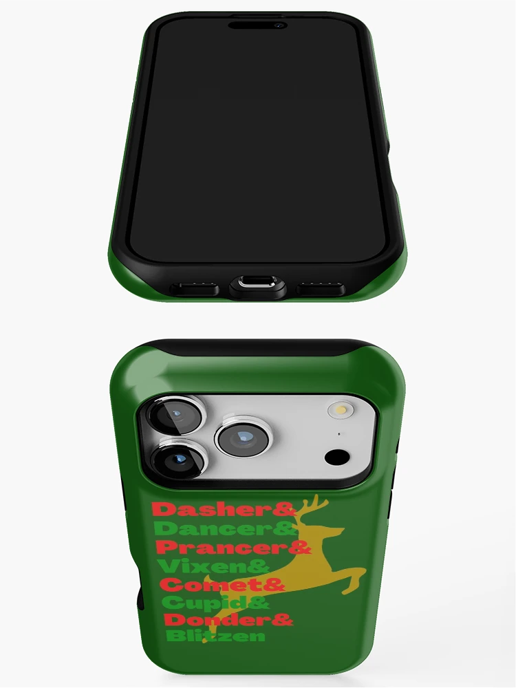 Thumbnail 3 of 4, iPhone Case, Reindeer Names Christmas designed and sold by DesignsofNote.