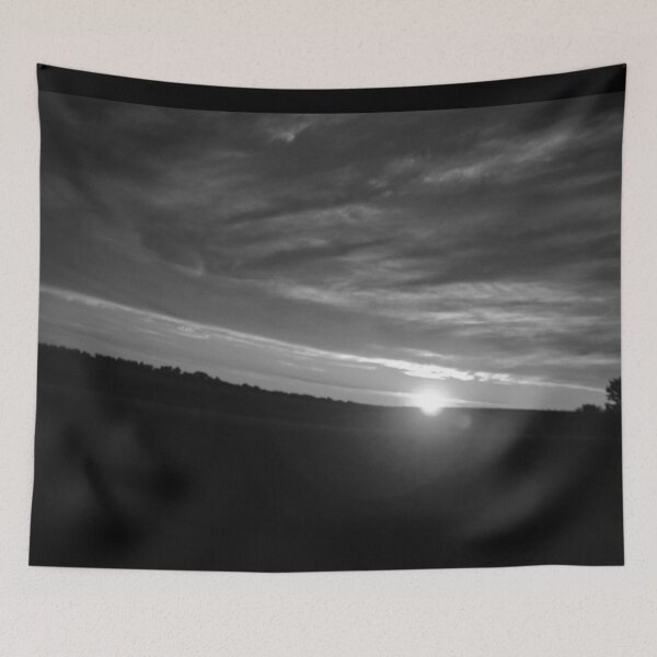 Item preview, Michigan Freeway Sunset Black and White designed and sold by RCPphotography.