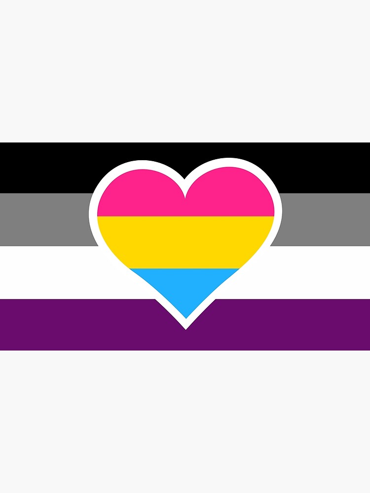 Asexual Panromantic Flag Art Print By Queershop Redbubble 