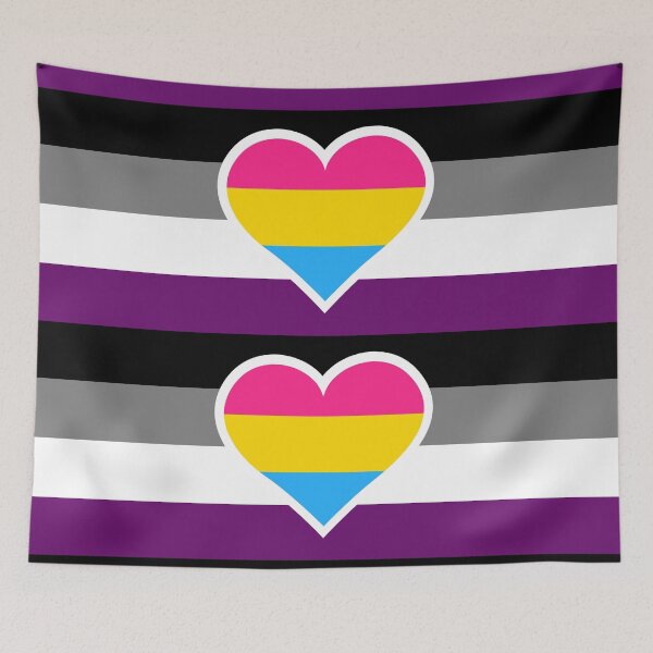 Item preview, Asexual Panromantic Flag  designed and sold by QueerShop.