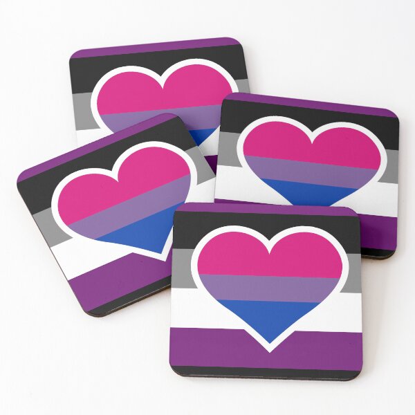 Artikelvorschau, Asexuelle biromantische Flagge entworfen und verkauft von QueerShop.