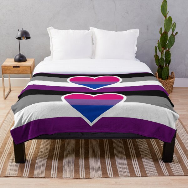 Aperçu de l'œuvre Drapeau Biromantique Asexué créée et vendue par QueerShop.