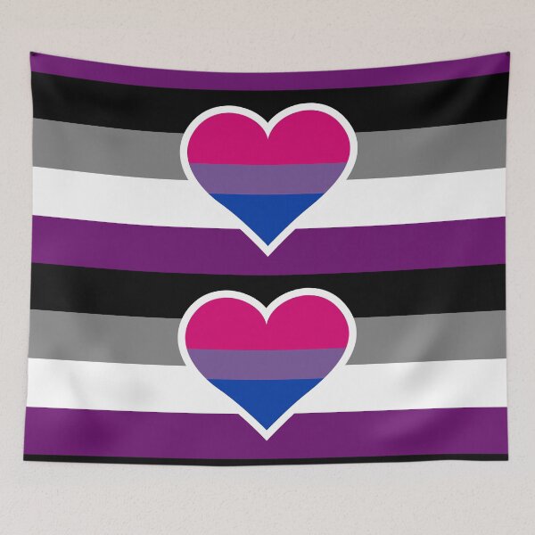 Item preview, Asexual Biromantic Flag  designed and sold by QueerShop.