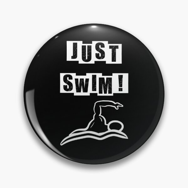 Item preview, Just Swim - black designed and sold by BusyMonkeys.