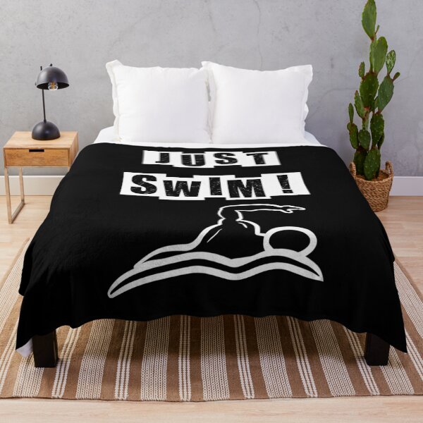 Item preview, Just Swim - black designed and sold by BusyMonkeys.