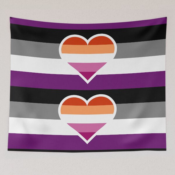 Item preview, Asexual Lesbian Flag  designed and sold by QueerShop.