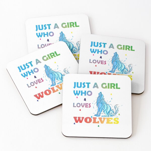 Item preview, Just a girl who loves Wolves, wolf lover,  designed and sold by Castore design.