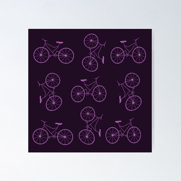 Item preview, Patrón de bicicleta púrpura designed and sold by Antiope33.