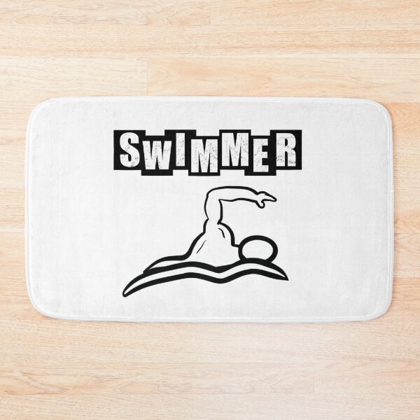 Item preview, Swimmer - white designed and sold by BusyMonkeys.