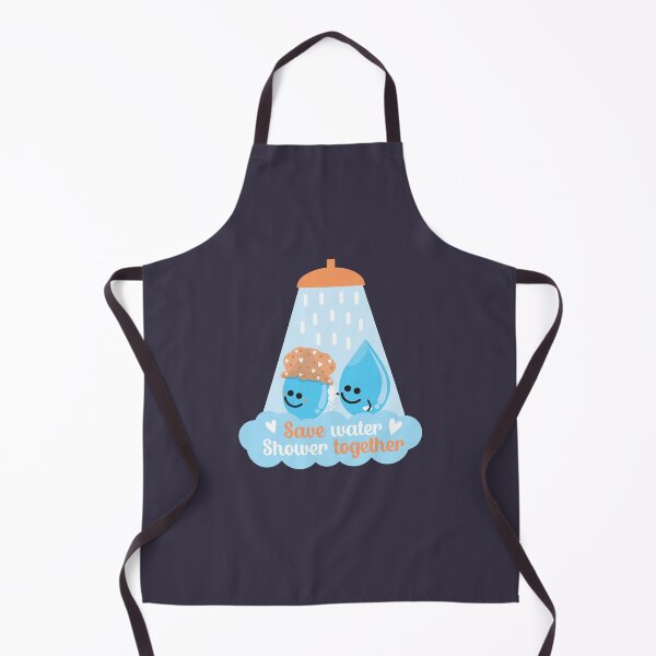 Item preview, Save Water Shower Together - Dark Blue designed and sold by VicEllisArt.