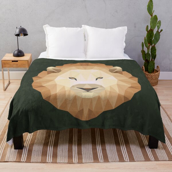 Item preview, Geometric lion profile (dark) designed and sold by frangipaniarts.
