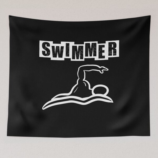 Item preview, Swimmer - Black designed and sold by BusyMonkeys.