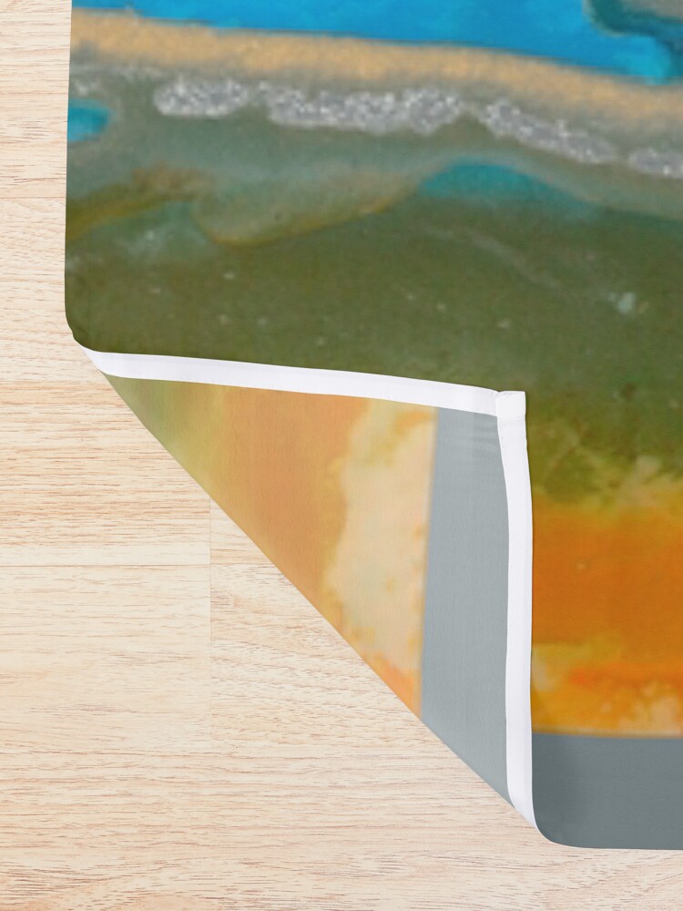 Alternate view of Silver Sky Shower Curtain
