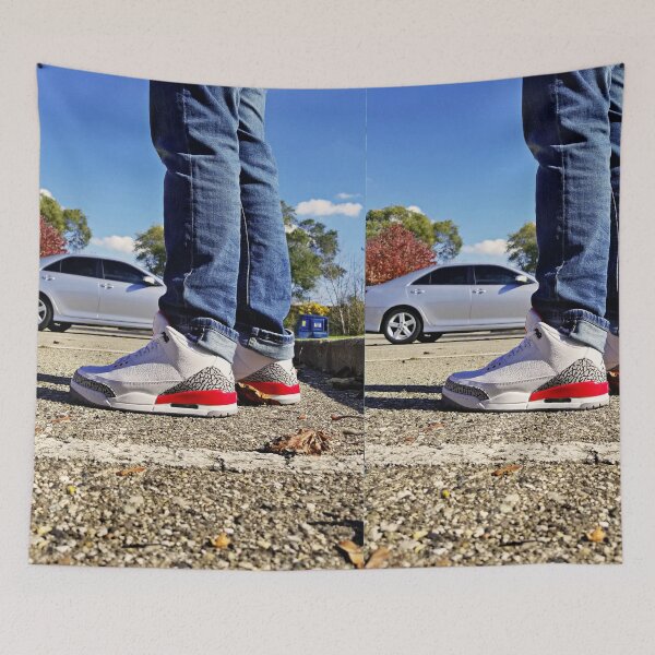 Item preview, AJ 3 Hall of Fame Sneaks Portrait on Feet designed and sold by RCPphotography.