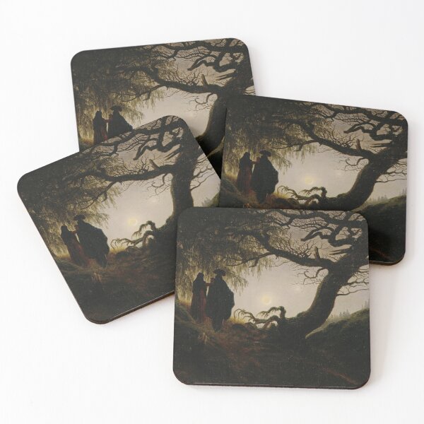 Item preview, Man and Woman contemplating the Moon (1824) - Caspar David Friedrich designed and sold by SALON DES ARTS.