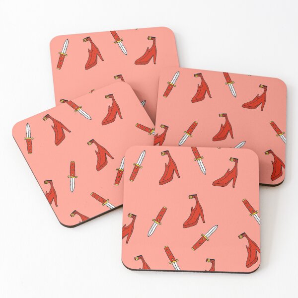 Item preview, stilleto heels and knives pattern. girl power. designed and sold by JJadx.