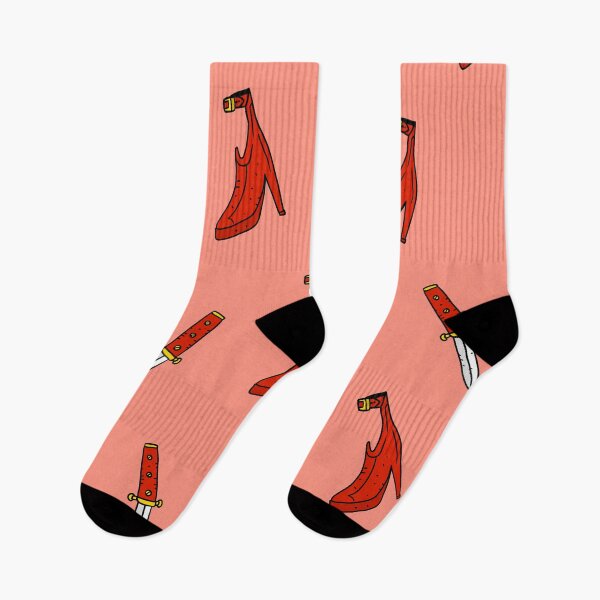 Item preview, stilleto heels and knives pattern. girl power. designed and sold by JJadx.