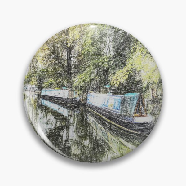 Item preview, Narrow Boats Little Venice Art  designed and sold by Londonimages.