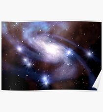 3d Rendered Space Scene Poster