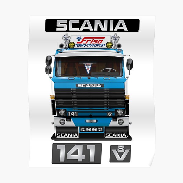 Posters Sur Le Theme Scania Redbubble