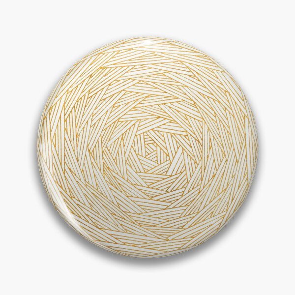 Item preview, Round Geometry - Gold on White designed and sold by Silbek.