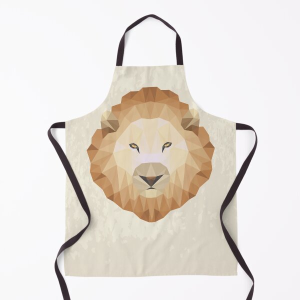Item preview, Geometric lion profile (light) designed and sold by frangipaniarts.