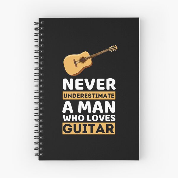 Item preview, Never Underestimate A Man Who Loves Guitar designed and sold by bifkee19.