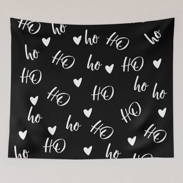 Item preview, Ho Ho Ho Merry Christmas Black Design designed and sold by The Merch.