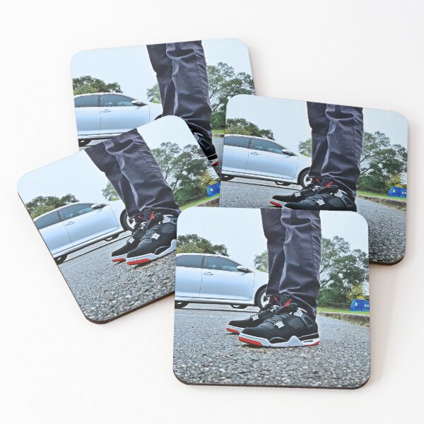Item preview, AJ 4 Bred Sneaks Portrait on Feet designed and sold by RCPphotography.