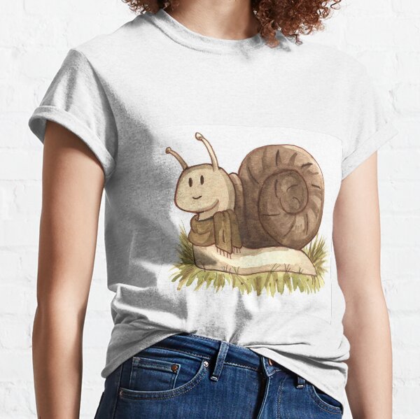 Snail with a Scarf Classic T-Shirt