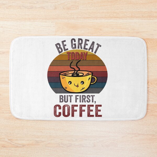 Item preview, Be awesome But First Coffee, Funny Retro vintage Coffee quote Love Gifts For Christmas And Wintertime designed and sold by Steve  Morley.