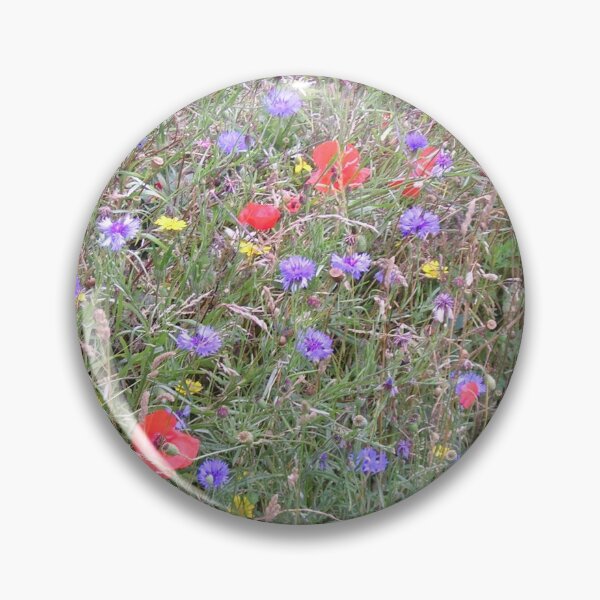 Item preview, Poppies and Cornflowers in bloom designed and sold by CalicoCatCyber.