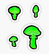 glowing mushrooms Sticker
