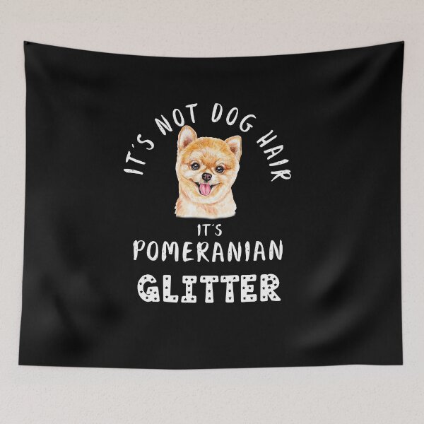 Artikelvorschau, Es sind keine Hundehaare, sondern POMERANIAN Glitzer lustiges Hundezitat entworfen und verkauft von theshirtinator.