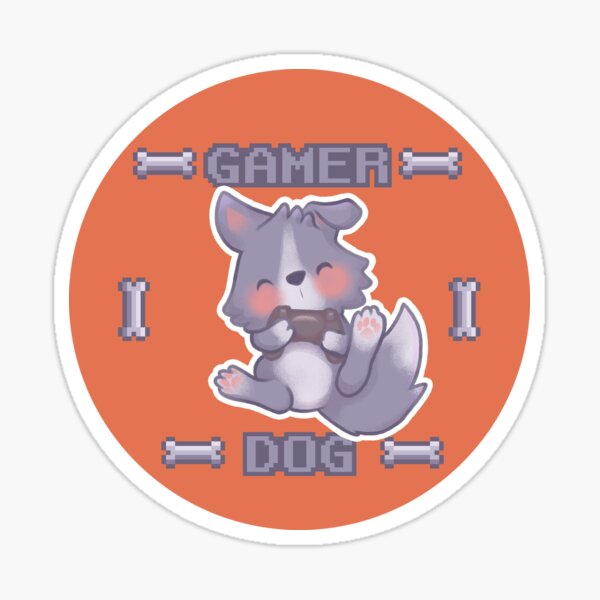 Gamer Dog! Sticker