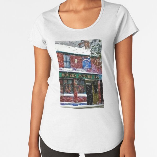 FESTIVE ROVERS RETURN FROM CORONATION STREET Premium Scoop T-Shirt