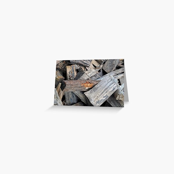 Jumble of Wood Greeting Card