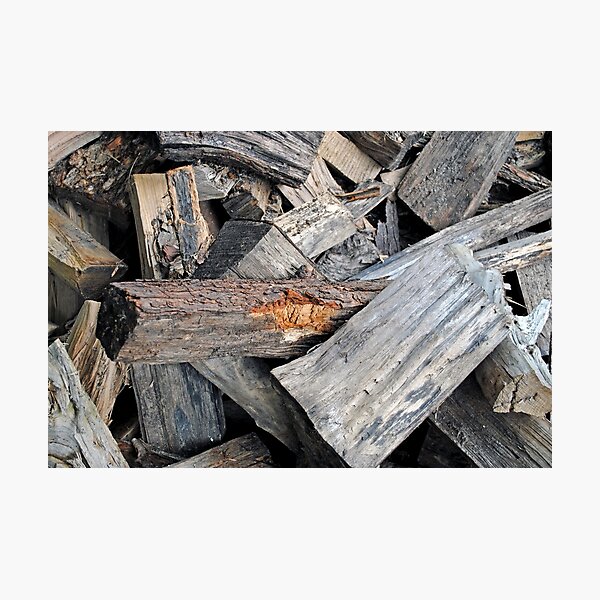 Jumble of Wood Photographic Print