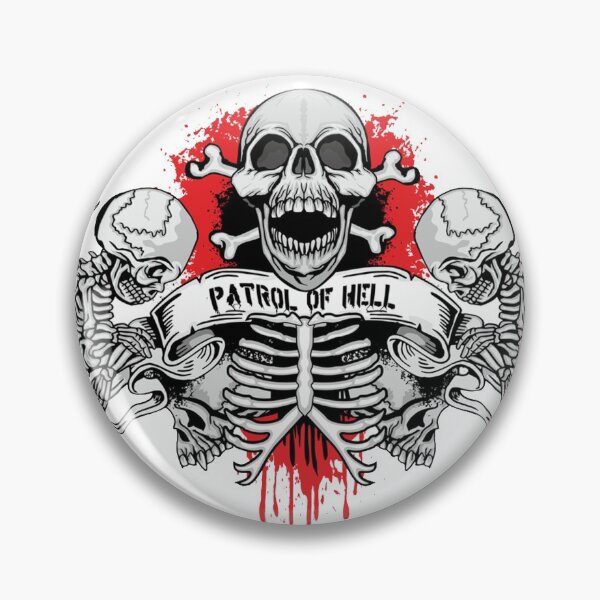 Item preview, Patrol of hell Gothic coat of arms with skull and angels designed and sold by teemix.
