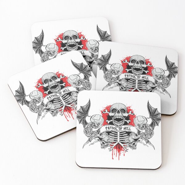 Item preview, Patrol of hell Gothic coat of arms with skull and angels designed and sold by teemix.