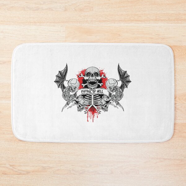Item preview, Patrol of hell Gothic coat of arms with skull and angels designed and sold by teemix.