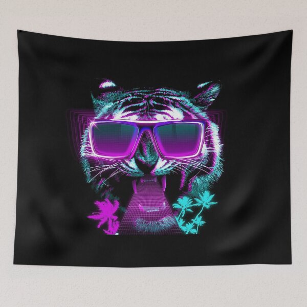 Item preview, vaporwave tiger sunglass designed and sold by Yasengawad.