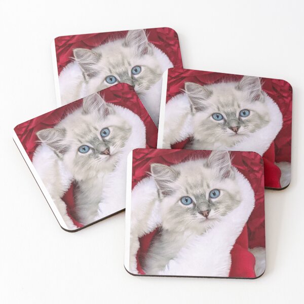 Item preview, Ragdoll kitten Christmas designed and sold by Fluffycat2020.